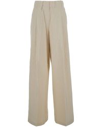 Dries Van Noten - 'Pila' Pants With Elasticated Waist And All-Over Striped Motif - Lyst