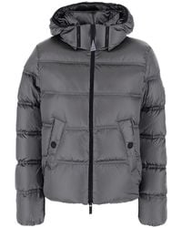 Moncler - 'Sensation' Down Jacket With Hood And Logo Patch On The S - Lyst