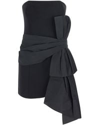 ROTATE BIRGER CHRISTENSEN - Bustier Bow-Detail Dress - Lyst
