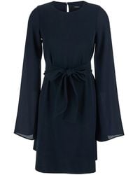 Le Plain - Short Dress With Bow On The Front And Keyhole Closure On - Lyst