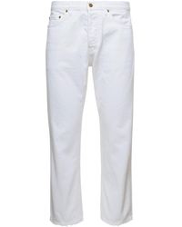 Golden Goose - White Denim Straight Leg Jeans In Cotton - Lyst