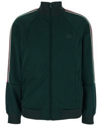 Gucci - High Neck Sweatshirt With Gg Embroidery On The Front And W - Lyst