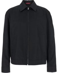 Gucci - Cotton Twill Jacket With Web Detail - Lyst