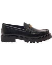Celine - Mocassino Con Catena Triomphe Lucido - Lyst