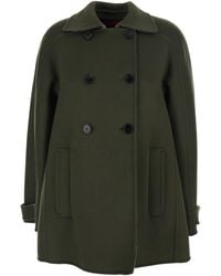 Gucci - Coat With Pointed Collar And Front Welt Pockets - Lyst