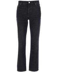 TOTEME - Flared Jeans With High Waist And Patch Logo On The Rear - Lyst