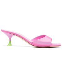 3Juin - 'Kimi' Sandals With Contrasting Enamelled Heel - Lyst