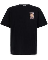 CASABLANCA - Crew Neck T-Shirt With Logo Detail On The Front And M - Lyst