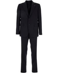 Tagliatore - Tailored Suit With Two-Button Jacket And Straight-Cut Trousers - Lyst