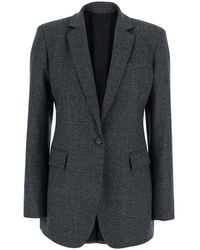 PT Torino - Fanny Single-Breasted Blazer With Notched Revers And Pockets - Lyst