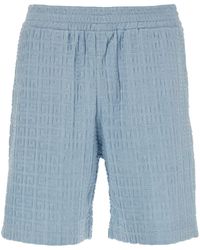 Givenchy - Light Bermuda Shorts With 4G Motif - Lyst