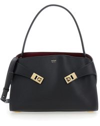 Ferragamo - Borse A Spalla 'Hug' Con Logo Stampato Sul Fronte - Lyst