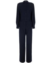 PT Torino - Jumpsuit With V-Neck And Long Sleeves. Zipper Closure A - Lyst