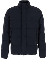 Emporio Armani - Down Jacket With Padded Collar And Zip Closure - Lyst