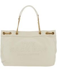 Marc Jacobs - 'The Sack Bag' Shoulder Bag With Logo Embossed On Th - Lyst