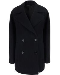 TOTEME - Double-Breasted Jacket With Notched Revers - Lyst