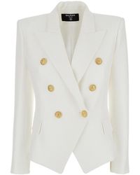 Balmain - Double-Breasted Jacket - Lyst