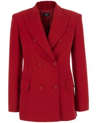 Le Plain - Double-Breasted Jacket With Peak Revers - Lyst