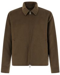 NN07 - 'Arlo' Jacket With Classic Collar And Front Zip Closure In - Lyst