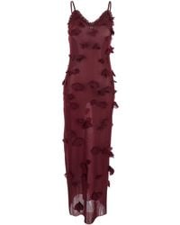 Coperni - Abito Midi Smanicato Con Decorazione Con Farfalle E Scollo A V - Lyst