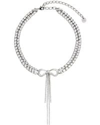 Self-Portrait - Colored Choker Necklace With Bow And Pendant - Lyst
