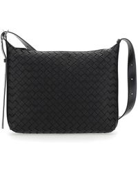 Bottega Veneta - Borsa A Tracolla Con Tracolla Regolabile E Motivo Intre - Lyst