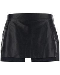 Rick Owens - 'Fog' Miniskirt With Cut-Out On The Front And Rear Zip Closure - Lyst