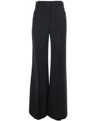 Victoria Beckham - 'Alina' Pants With Patch Pockets On The Front - Lyst
