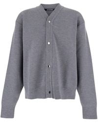 Jacquemus - V-Neck Cardigan With Dropped Shoulders - Lyst