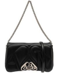 McQueen - Borsa A Spalla 'The Seal' Con Dettaglio Seal - Lyst