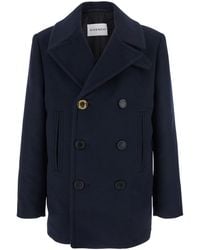Givenchy - Cappotto Con Revers Ampi E Bottoni Logati - Lyst