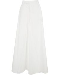 FEDERICA TOSI - Pants With Wide-Leg And High-Waiste - Lyst