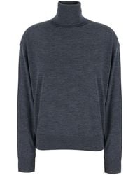 Semicouture - Freda V Neck Thin Wool Pull Is A V-Neck Sweater - Lyst