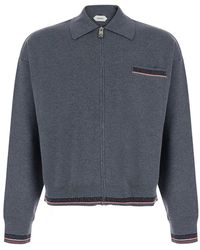 Versace - Wool Sweater Greca Motif Top - Lyst
