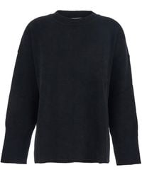 Grifoni - Oversize Crewneck Sweater With Ribbed Trims - Lyst