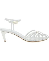 Semicouture - Heeled Sandals With Cage Design - Lyst