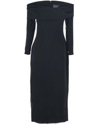 Solace London - 'Yuni' Dress With Square Neckline And Back Closure - Lyst