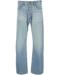 Celine - 'Kurt' Five-Pocket Jeans With Patch Logo On The Back - Lyst