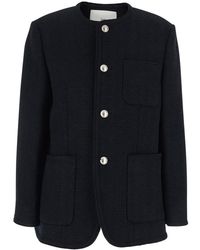 DUNST - Crew Neck Jacket With Three Front Pockets - Lyst