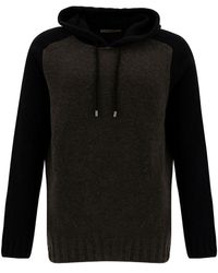 La Fileria - And Hooded Bi-Color Sweater - Lyst