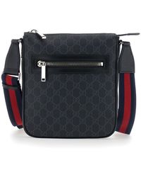 Gucci - Crossbody Bag With Adjustable Shoulder Strap With Web Motif And One Zip Pocket On The Front - Lyst
