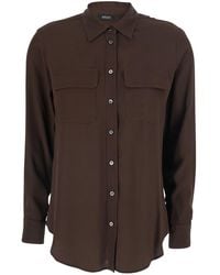 Le Plain - Shirt With Applied Pockets On The Front - Lyst