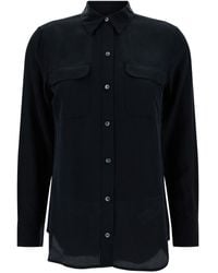 Equipment - Silk Shirt With Pockets - Lyst