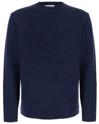 Kangra - Crew Neck Sweater With Ribbed Details - Lyst
