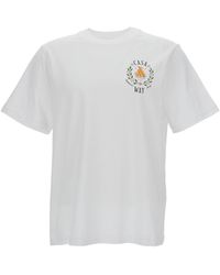 Casablancabrand - 'Casa Way' Crew Neck T-Shirt With Logo Print - Lyst