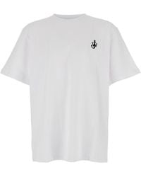 JW Anderson - Jw Anderson T-Shirt With Logo On The Front - Lyst