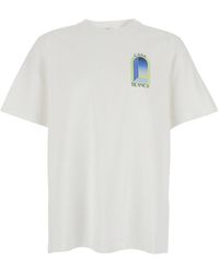 CASABLANCA - Arches T-Shirt With Round Neck And Short Sleeves For Tshirts Polo Shirts - Lyst