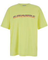 Bluemarble - Trippy Leaves Print T-Shirt - Lyst