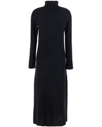 Lisa Yang - Abito Midi 'Alina' A Collo Alto - Lyst