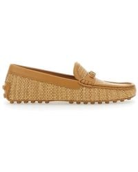 Tod's - Rafia Mocassin - Lyst